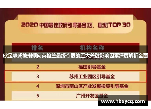 欧足联或被指倾向英格兰最终夺冠的五大关键影响因素深度解析全面