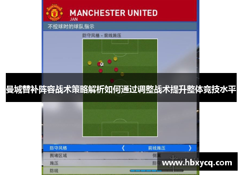曼城替补阵容战术策略解析如何通过调整战术提升整体竞技水平